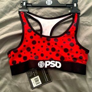 * LIMITED EDITION * Red Polka Dot Sports Bra